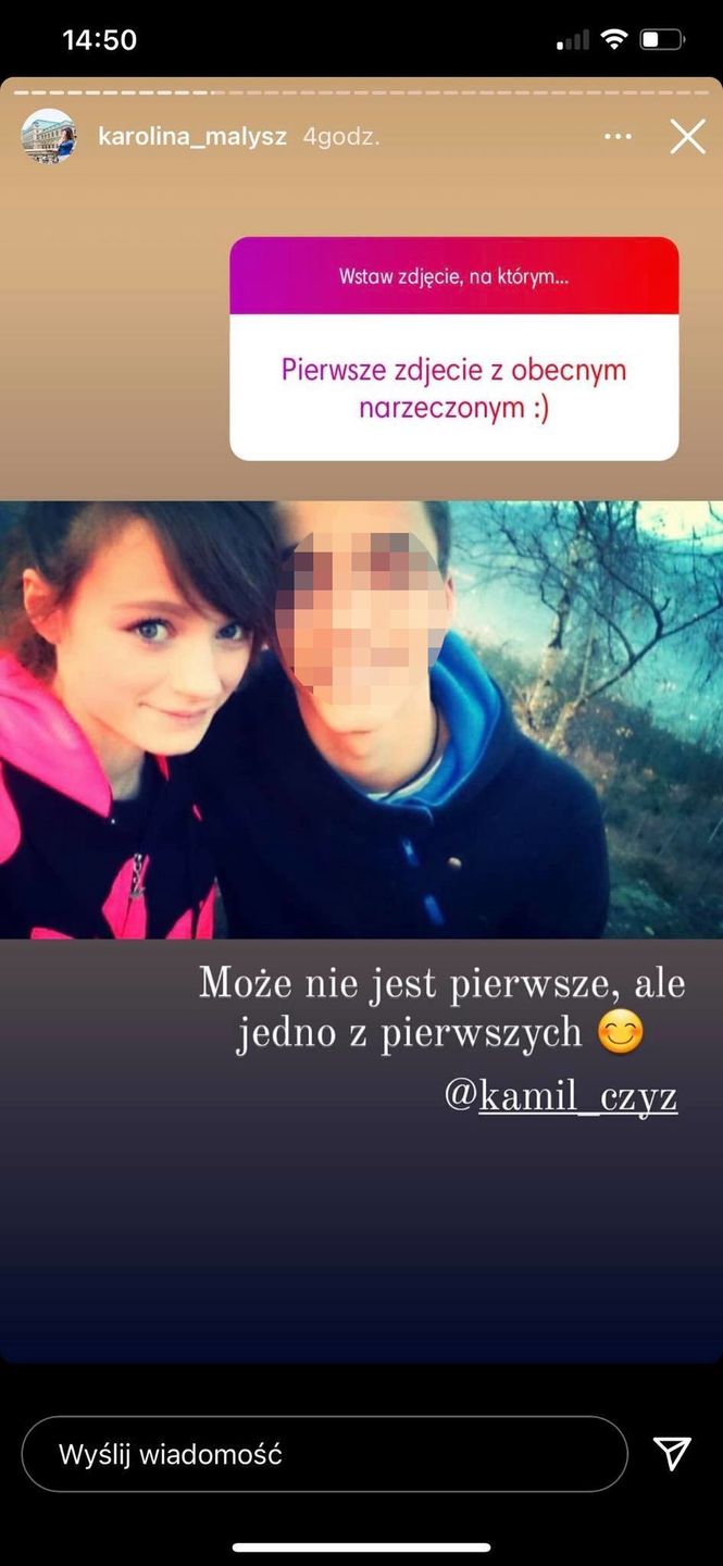 Karolina Małysz przyłączyła się do zabawy na Instagramie i pokazała internautom sporo starszych zdjęć z narzeczonym i rodziną