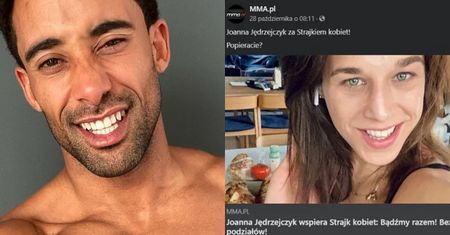 Znajomi pocieszają Dominica D'Angelikę z "Top Model". Wśród nich Joanna "Wspieram Strajk Kobiet" Jędrzejczyk...