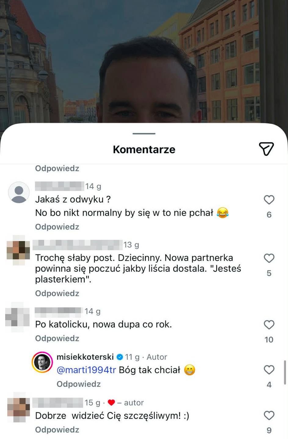 Michał Koterski odpowiedział na zaczepkę