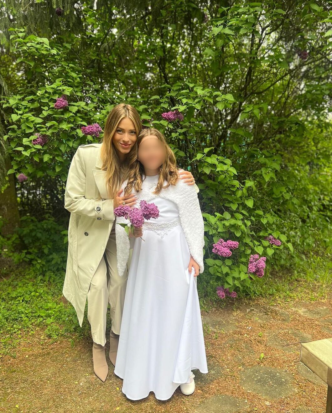 Marcelina Zawadzka pojawiła się na komunii krewnej