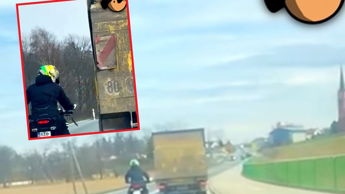 Agresywne zachowanie motocyklisty