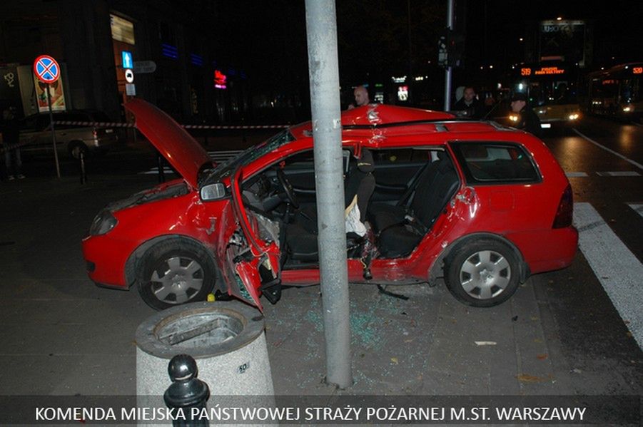 Wypadek na placu Konstytucji (zdjęcia)!