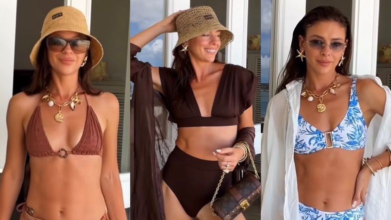 Klaudia Halejcio pozuje w bikini