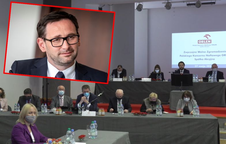 Daniel Obajtek ma poparcie właścicieli Orlenu. Przeciw tylko kilka procent głosów