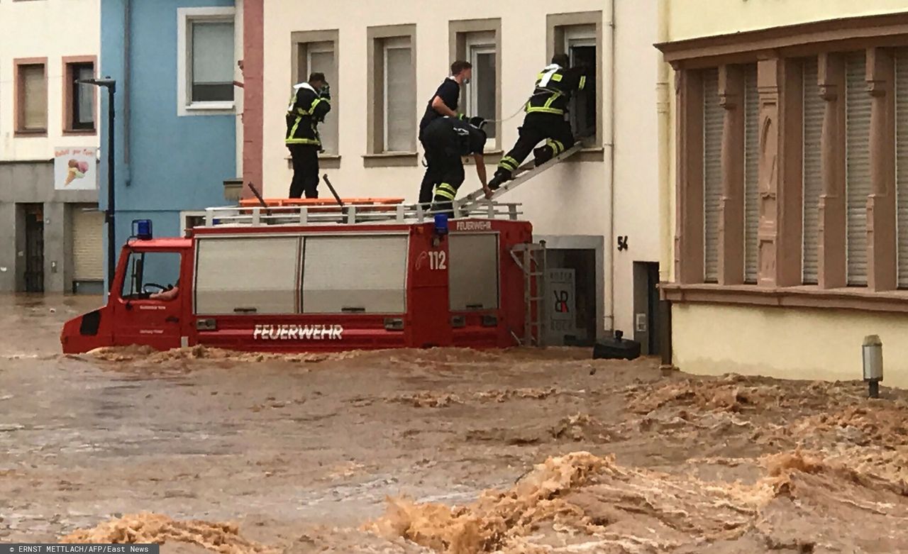 Niemcy i Belgia zmagają się z falą ulew i powodziami 