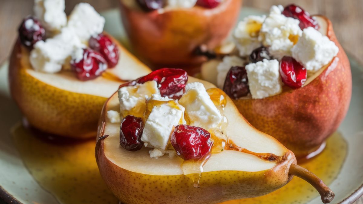 Pieczone gruszki z dodatkami