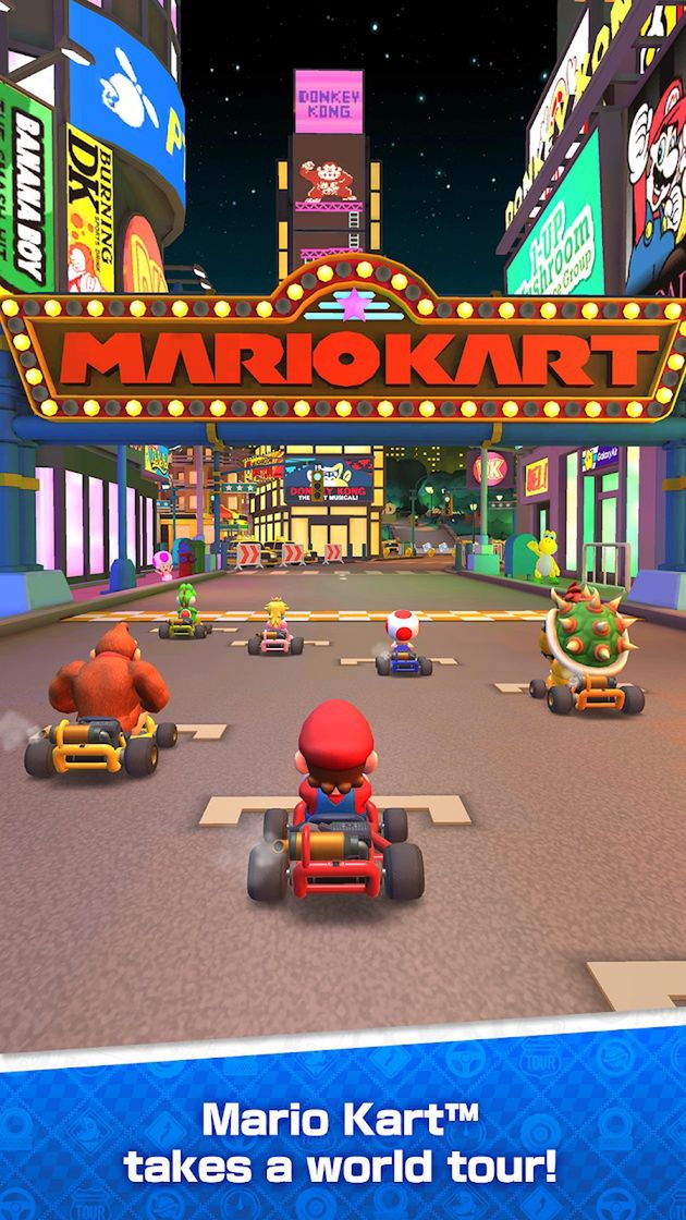Kadr z gry Mario Kart Tour