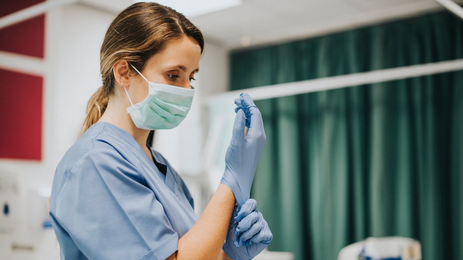 Female nurse with a mask putting on gloves
assistant, care, career, caregiver, clean, covering, doctor, female, glove, hand, health, healthcare, hospital, hygiene, ill, illness, latex, mask, medical, medical care, medication, medicine, mouth, nose, nurse, practitioner, preparation, preparing, professional, protection, putting, putting on, ready, rubber, safe, safety, scrubs, sick, sickness, specialist, surgeon, surgery, trainee, treatment, wearing, wellbeing, wellness, western, woman, work