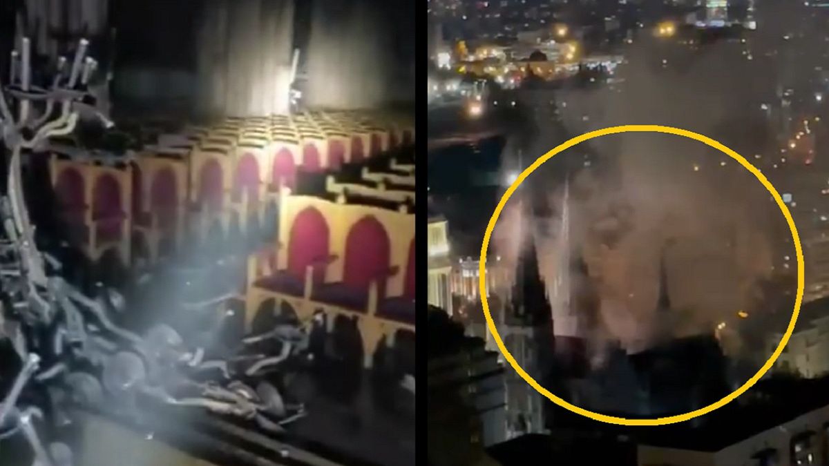 Pożar zabytkowego kościoła w Kijowie 