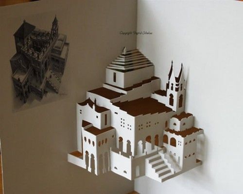 Niesamowite obiekty architektoniczne wykonane z pojedynczej kartki papieru 23