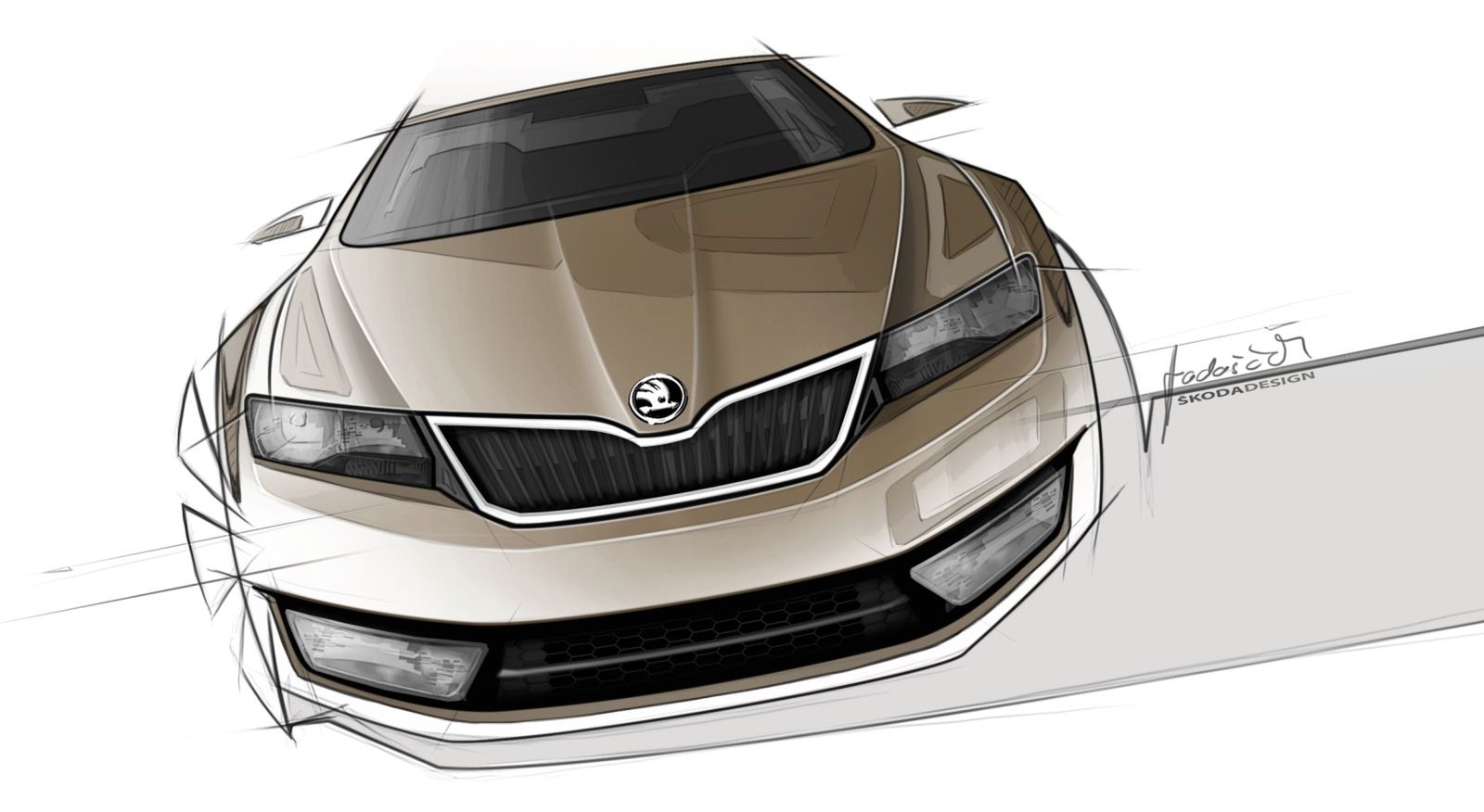 Skoda Rapid - szkic