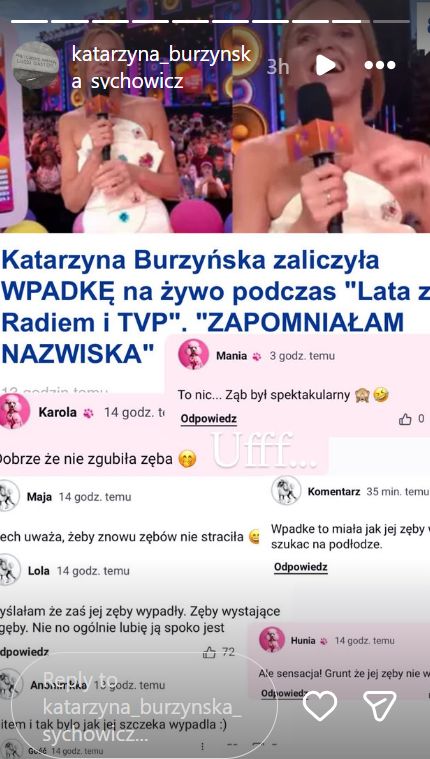 Komentarz Katarzyny Burzyńskiej do komentarzy internautów
