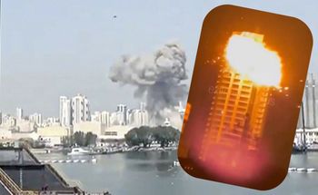 Irański dron uderza w wieżowiec w Bahrajnie. Potężna eksplozja