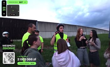 Są już dwa miliony. Łatwogang musiał się zatrzymać. "Proszę, uważajmy"