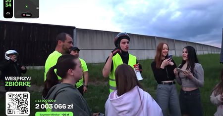 Są już dwa miliony. Łatwogang musiał się zatrzymać. "Proszę, uważajmy"