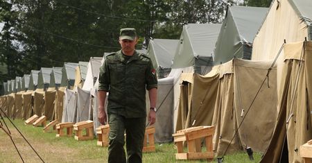 Białoruś rozbudowuje bazę przy granicy z Polską. W tle przesmyk suwalski
