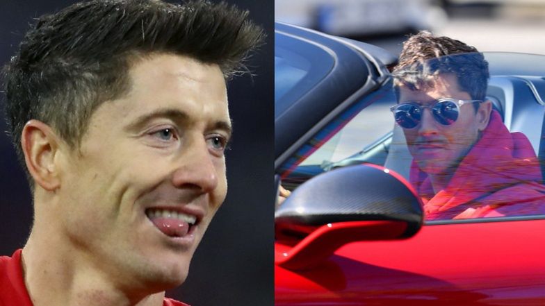 Beztroski Robert Lewandowski podjeżdża na trening najnowszym porsche za PONAD MILION ZŁOTYCH