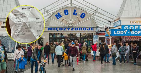 Trzy gofry i kawy. Pokazał, ile zapłacił w Międzyzdrojach