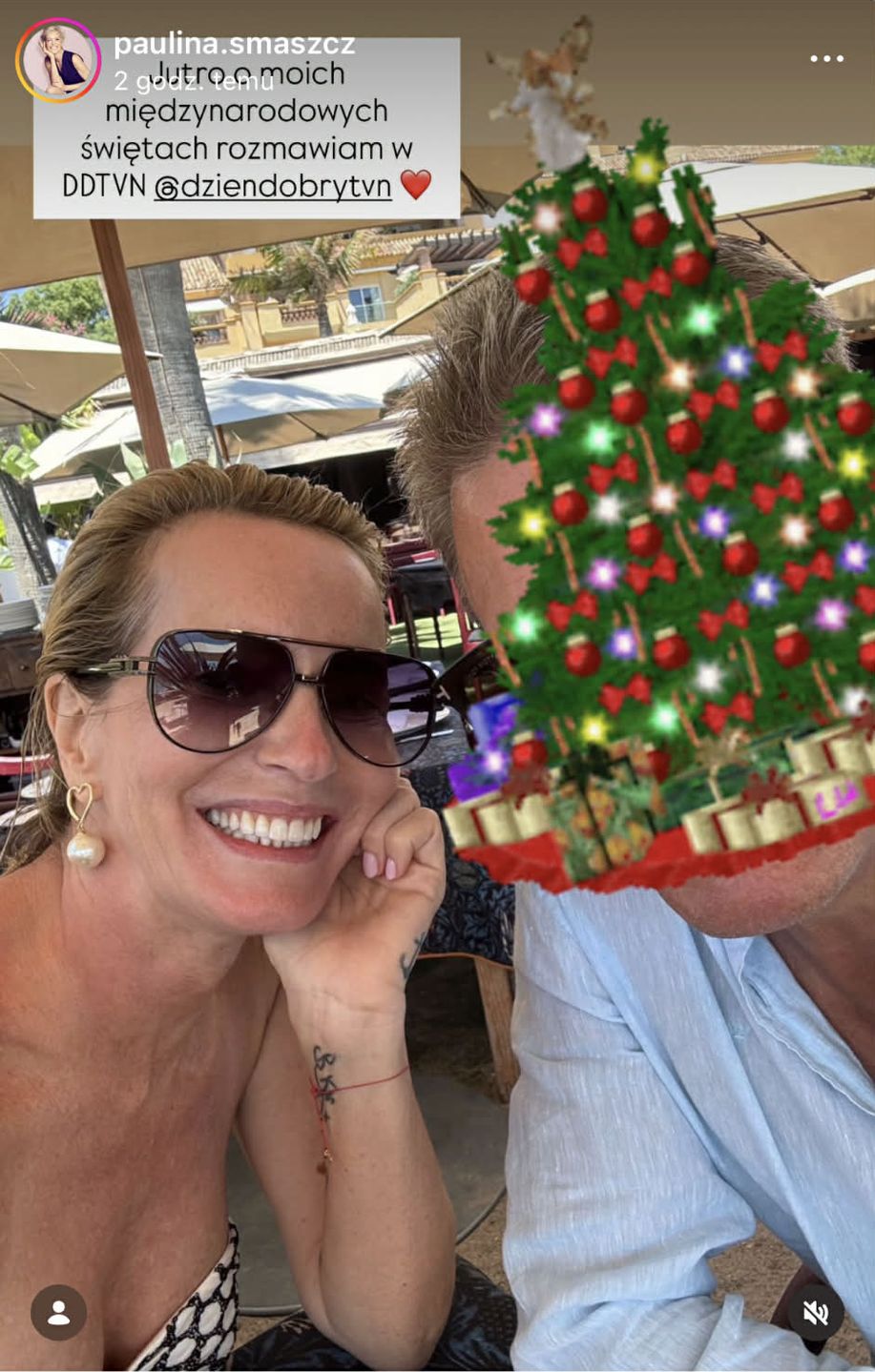 Paulina Smaszcz z partnerem (?)