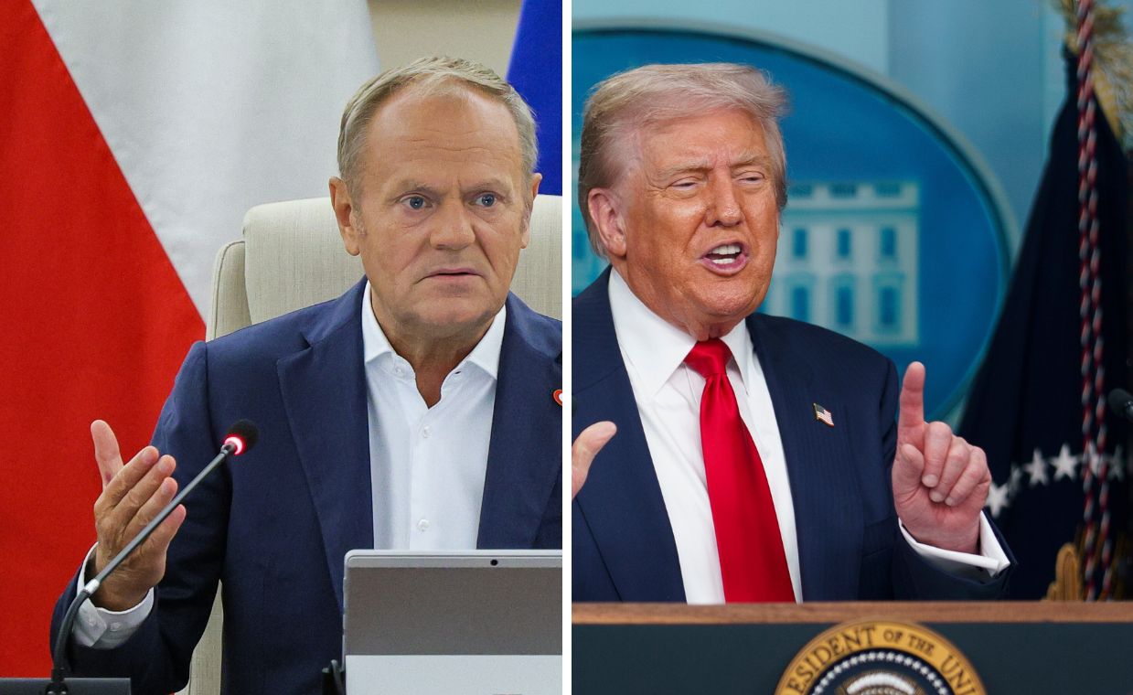 Kontrowersje po słowach Trumpa. Tusk zabiera głos