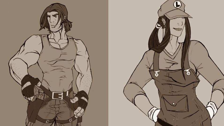 Zamiana płci - Lara Croft z siusiakiem 1