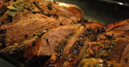 Pieczeń wieprzowa z pieczarkami