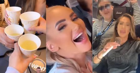 Izabela Macudzińska z "Królowych Życia" rozkręciła BIBĘ z bąbelkami w POCIĄGU! Pasażerowie zażenowani: "PATOLOGIA" (ZDJĘCIA)