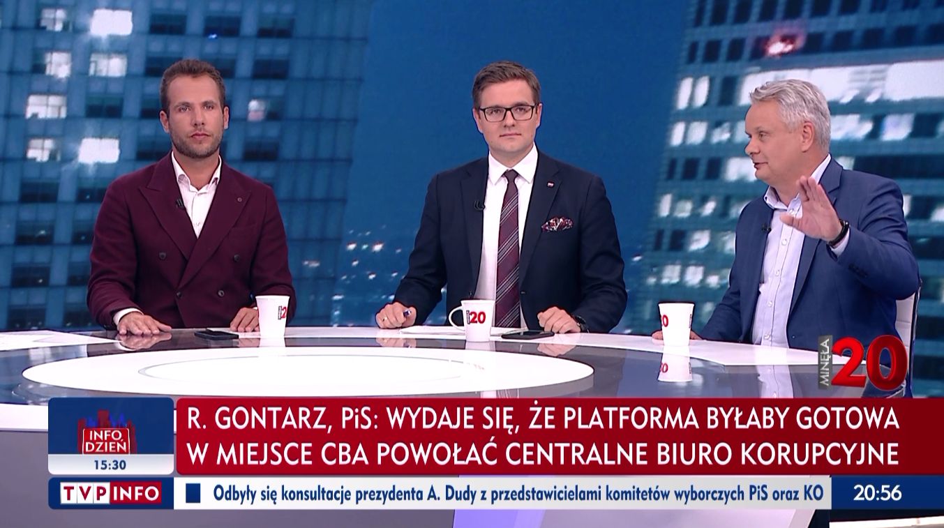 Zaskakujące zachowanie Danuty Holeckiej w TVP Info