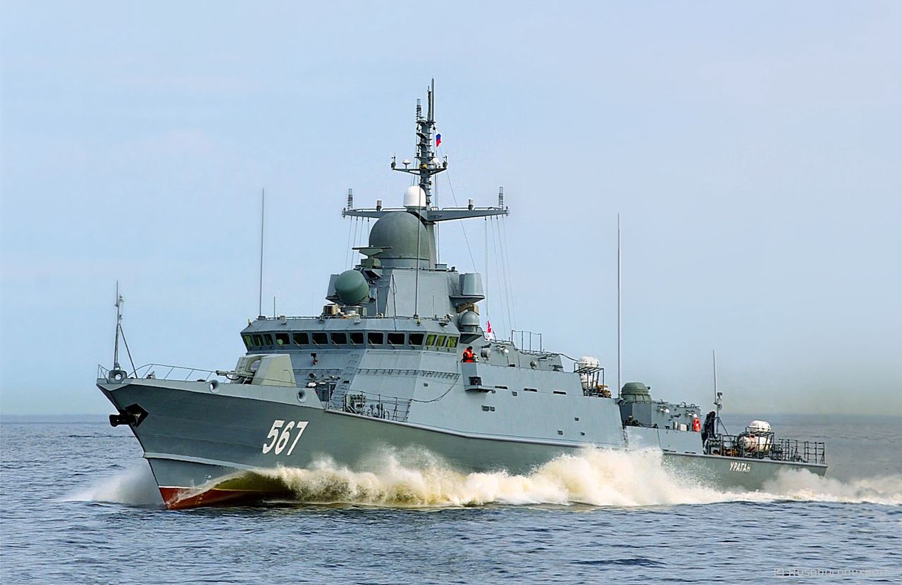 Russian corvette of the 22800 Karakurt project - Uragan