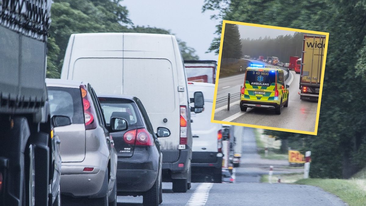 Karetka utknęła w korku. Polak żali się, że Szwedzi nie tworzą tzw. korytarzy życia  