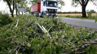 Sytuacja meteorologiczna w Łodzi i województwie. Interwencje strażaków