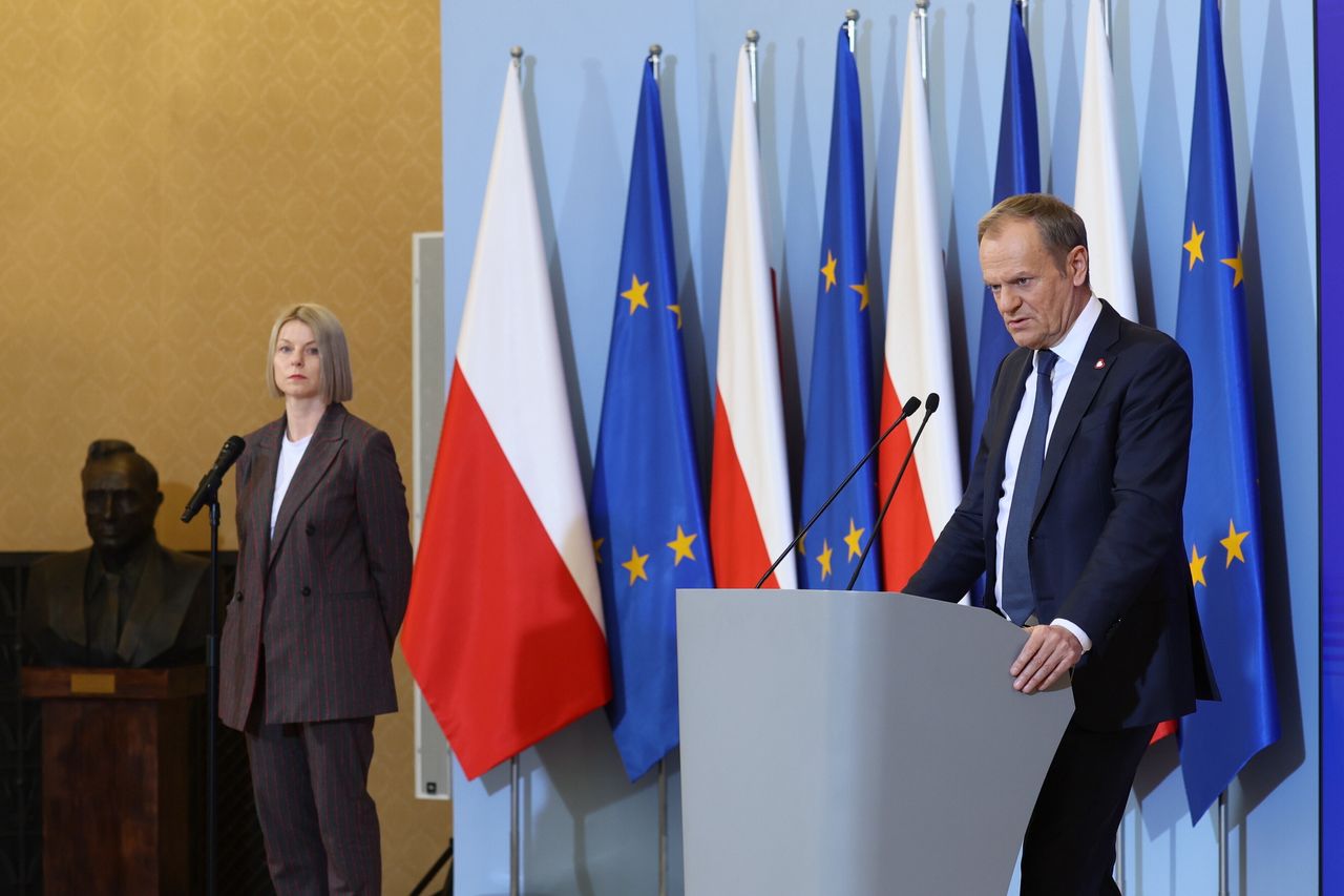 "Mam prośbę". Tusk zwrócił się do Telewizji Republika na konferencji