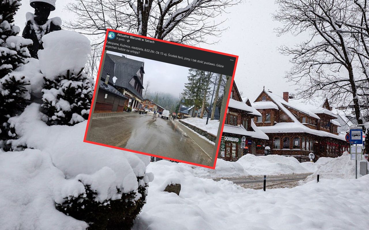 Taki widok w Zakopanem. "Gdzie pojechali ludzie?"