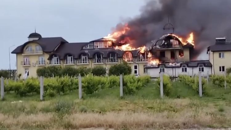 Ukraiński atak na rosyjski punkt dowodzenia