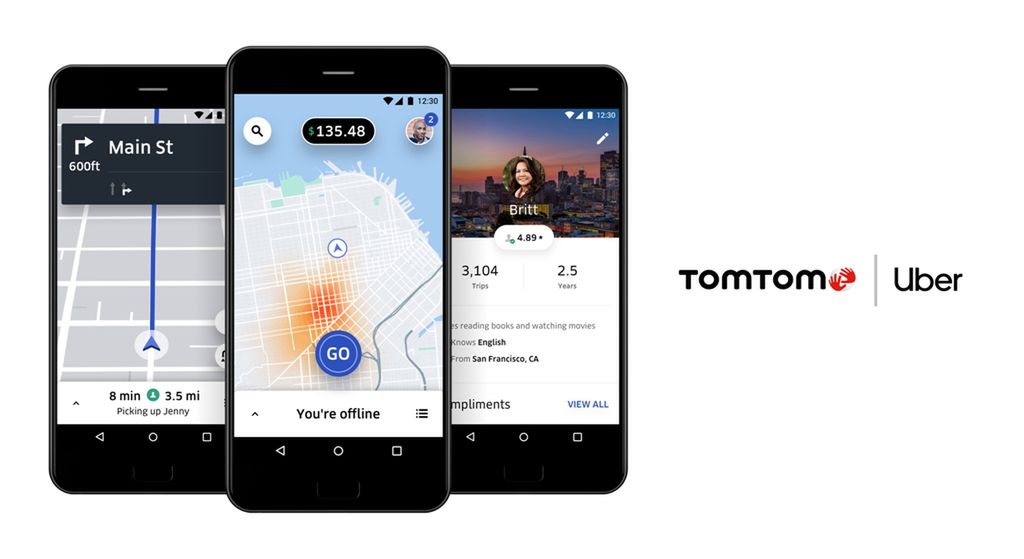 TomTom chwali się zacieśnieniem współpracy z Uberem, fot. materiały prasowe TomTom.