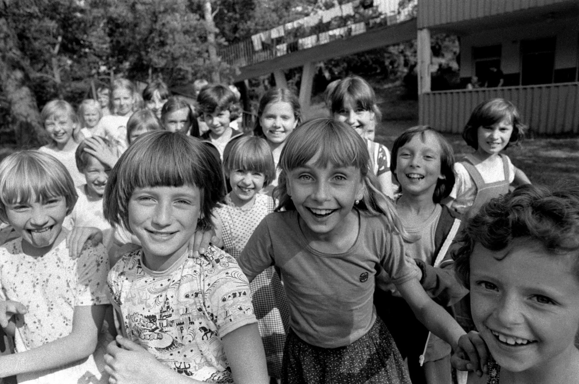 Popowo, kolonie letnie dzieci z Zakładów Mechanicznych Ursus - 1982