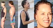 Sharon Stone na plaży z nowym kochankiem! (ZDJĘCIA)