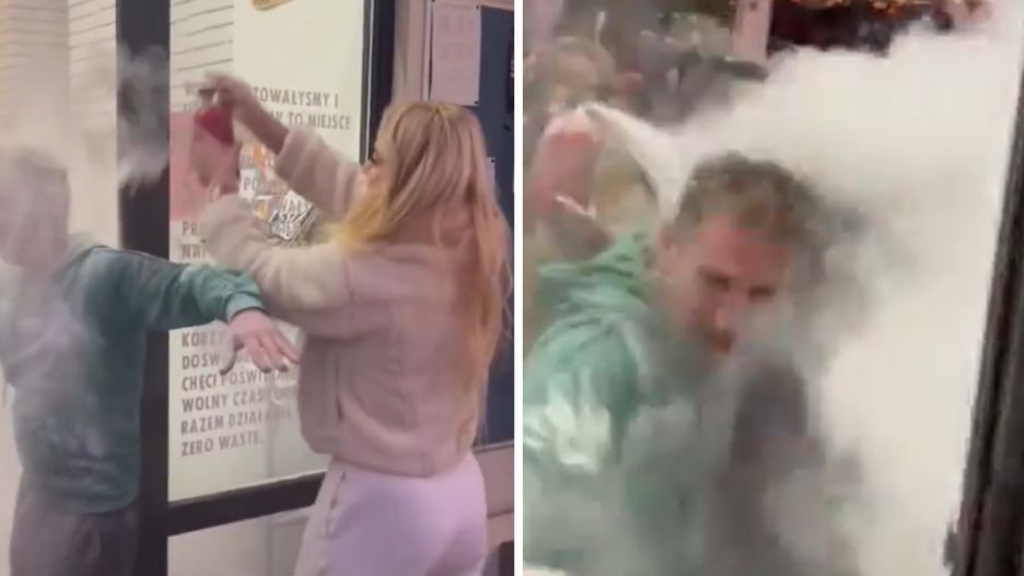 Marianna Schreiber rozpyliła proszek w siedzibie organizacji