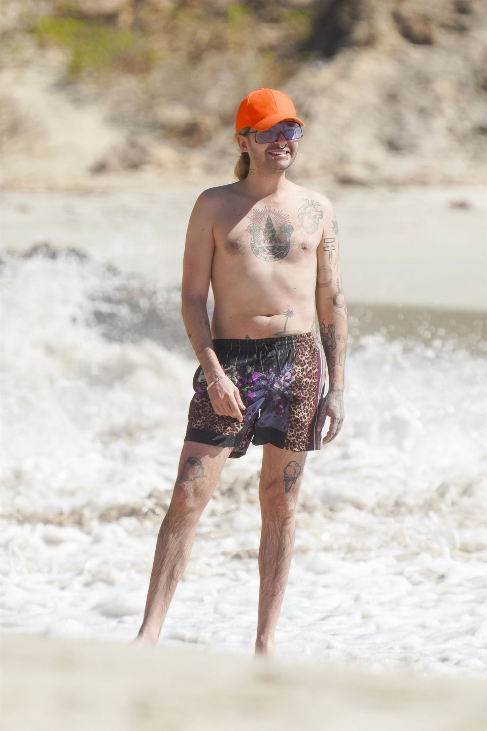 Heidi Klum hasa z mężem na plaży