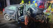 Piła: Groźny wypadek. Auto uderzyło w drzewo