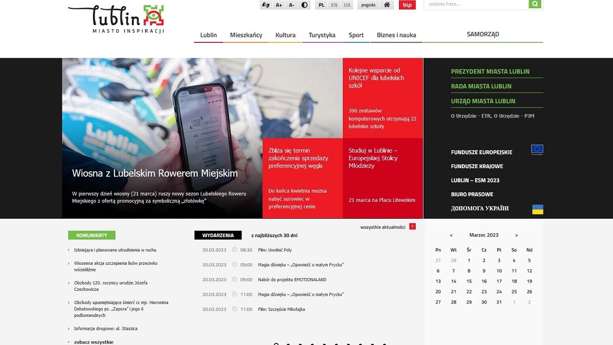 Strona internetowa miasta Lublin odsyłała do stron z filmami dla dorosłych