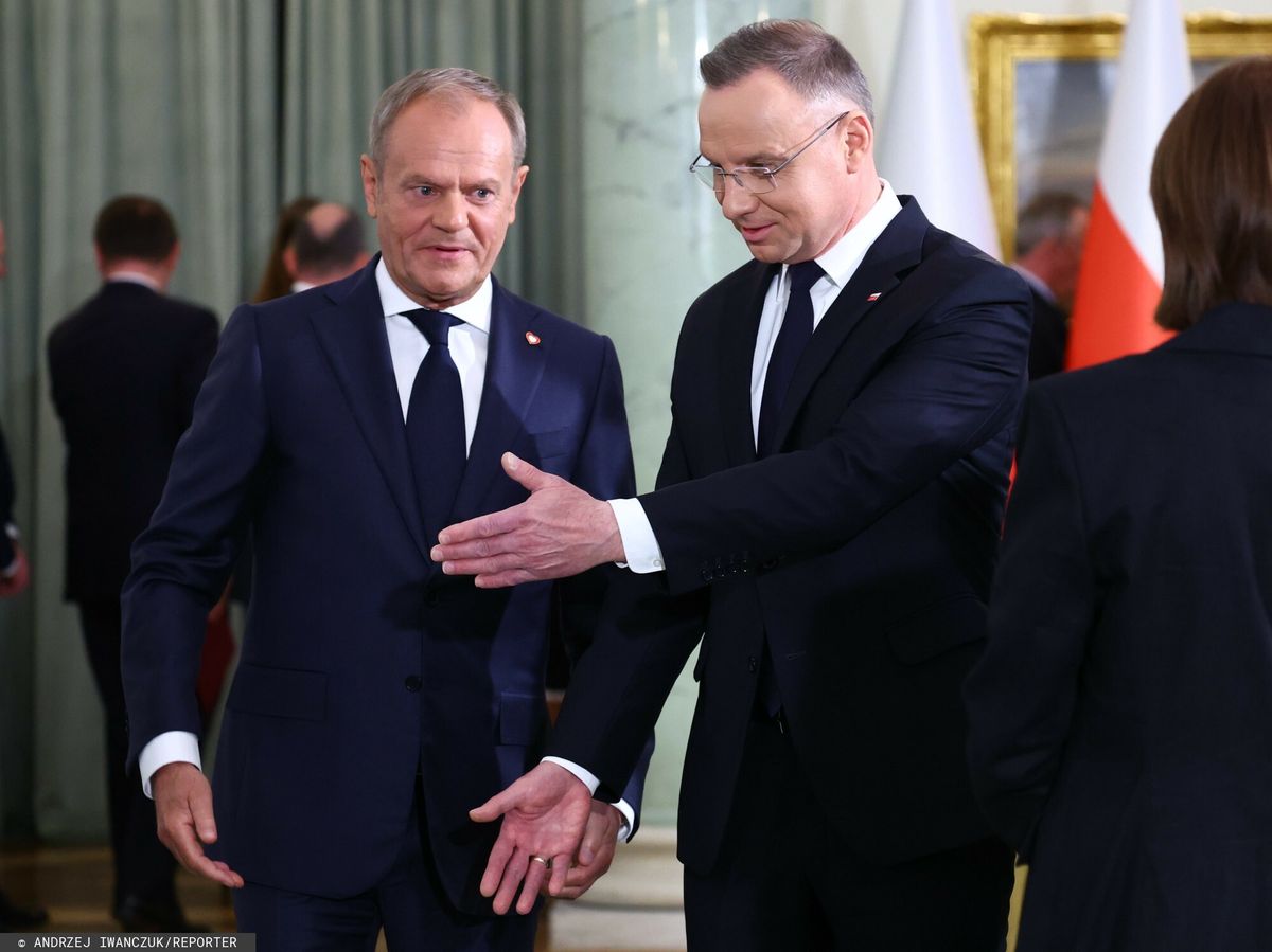 Donald Tusk i Andrzej Duda