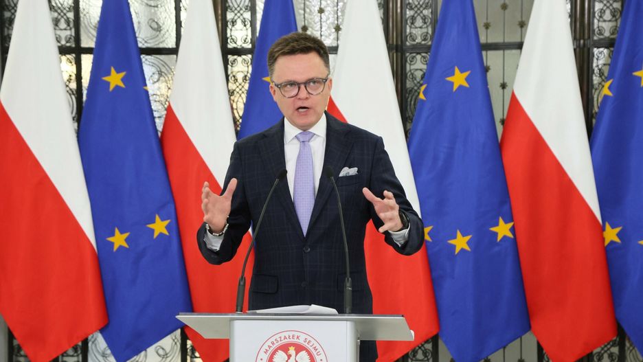 15. posiedzenie Sejmu X kadencji
Fot. Wojciech Olkusnik/East News, Warszawa, 11.07.2024. 15. posiedzenie Sejmu X kadencji. Konferencja prasowa marszalka Sejmu Szymona Holowni (n/z).
Wojciech Olkusnik
