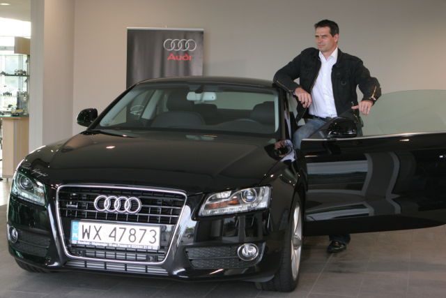 Paweł Deląg i Audi A5 (fot. samar.pl)