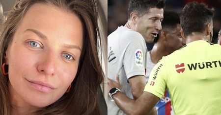 Tak zachowała się Anna Lewandowska po czerwonej kartce dla męża