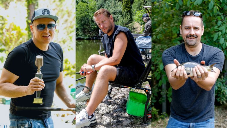 Wędkarskie popisy gwiazdorów: Brzozowski, Fabijański, Wons...