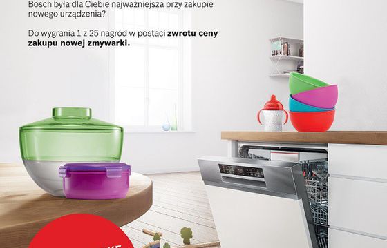Bosch zachęca do zakupu zmywarek w konkursie „Ideał mamy”