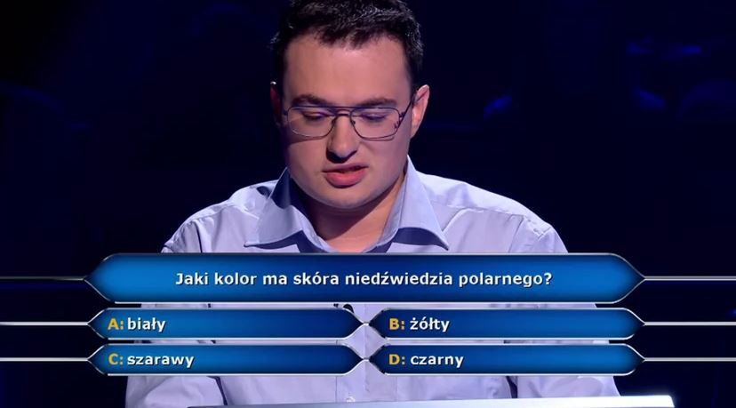 Pytanie zaskoczyło uczestnika
