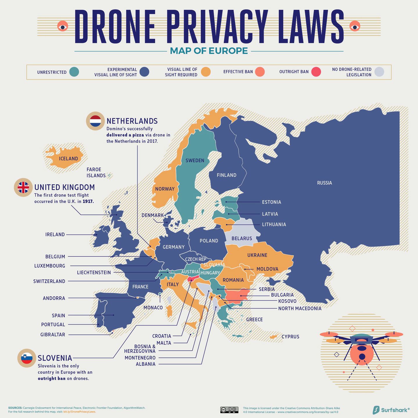 Mapy pokazują obostrzenia dt. dronów na całym świecie. Są bardzo przydatne! 2