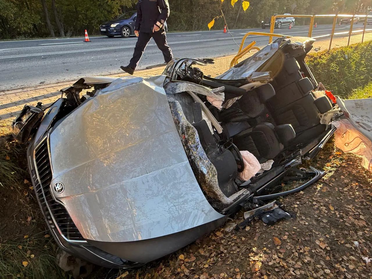Trzy osoby zginęły w tragicznym wypadku na trasie Chmielnik – Kielce